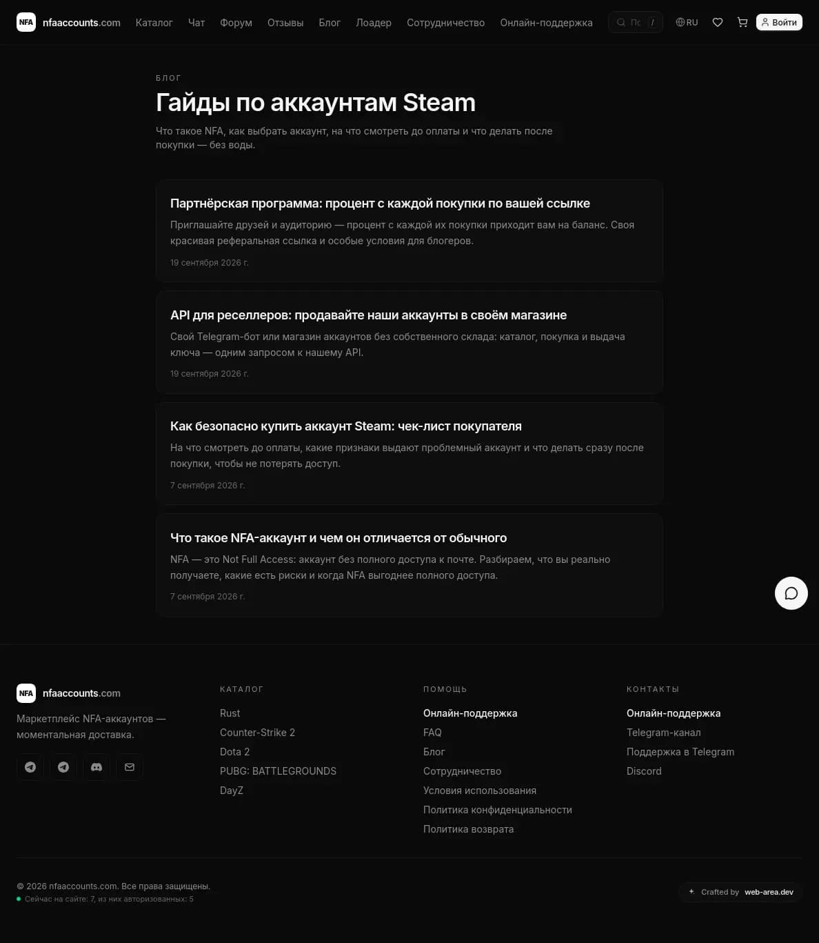 NFA Accounts — Блог