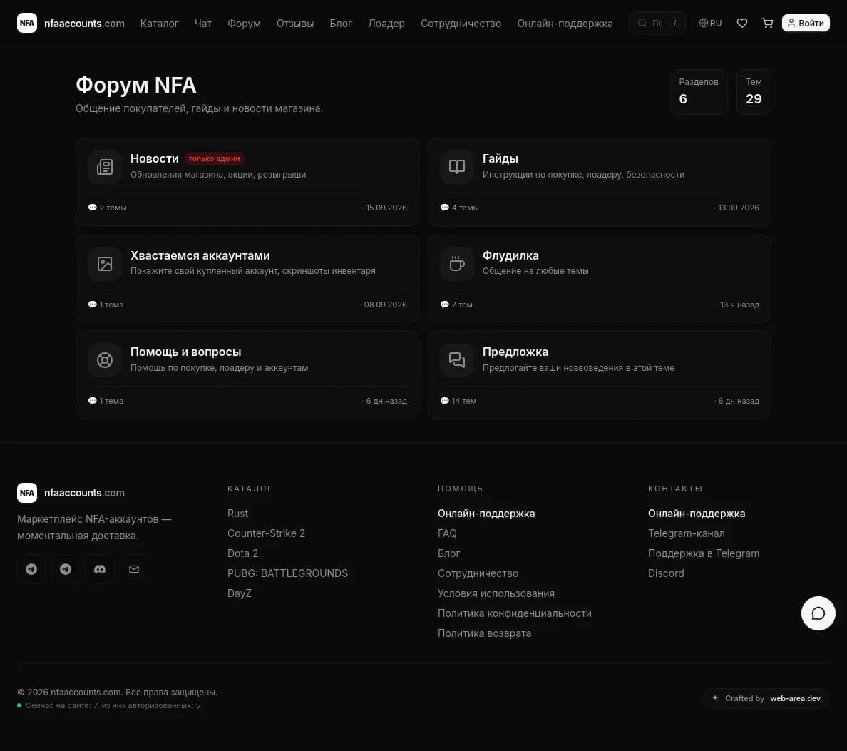 NFA Accounts — Форум
