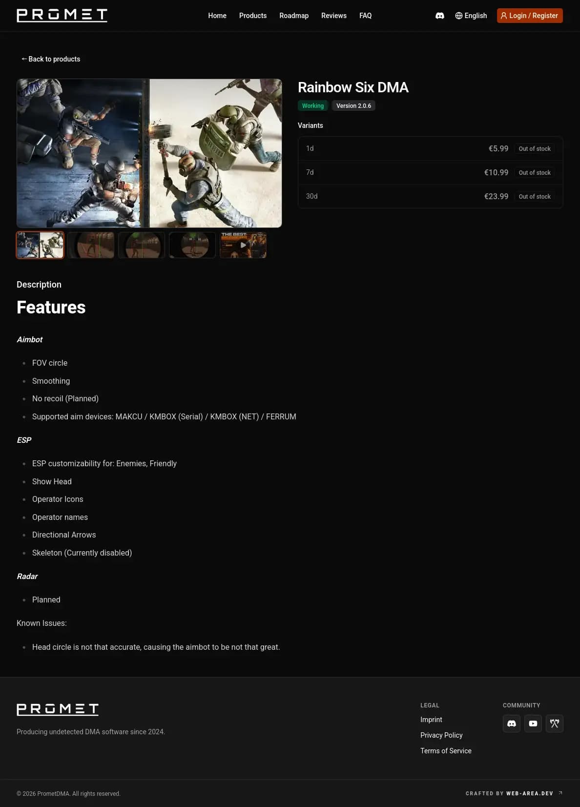 PrometDMA — Rainbow Six