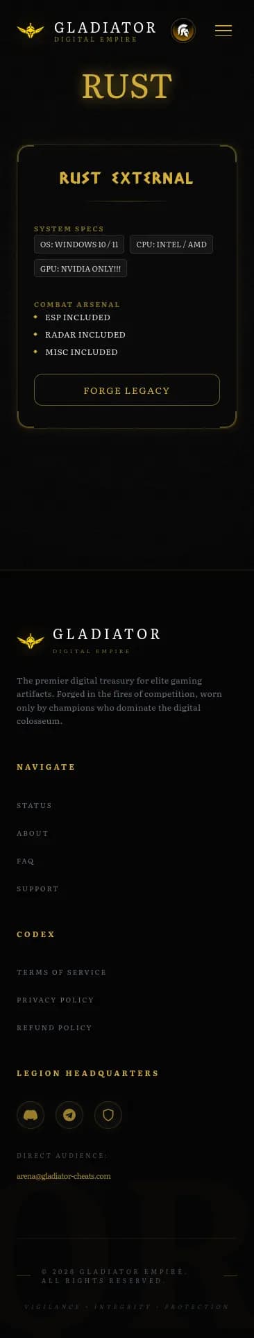 Gladiator — мобильная версия, продукт